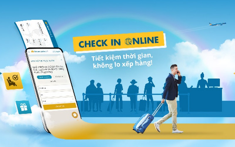 Làm thủ tục check in online Vietnam Airlines
