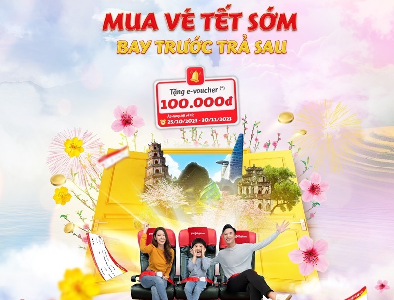 Chương trình "Bay trước - Trả sau Vietjet".