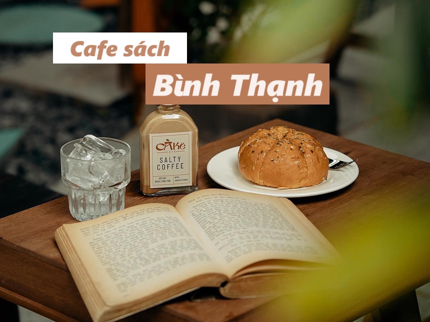 Quán cafe sách Bình Thạnh với không gian rộng rãi yên tĩnh.